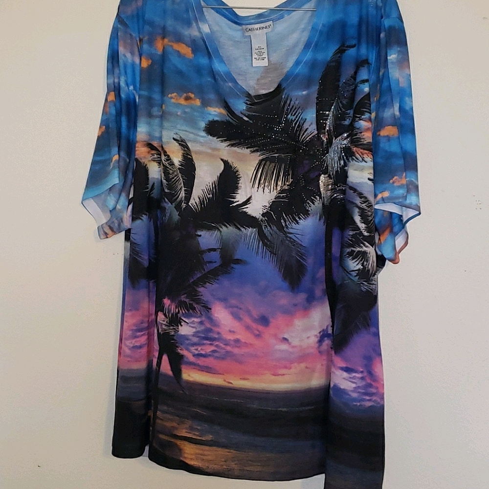 Catherines plus size 5X short sleeve blouse